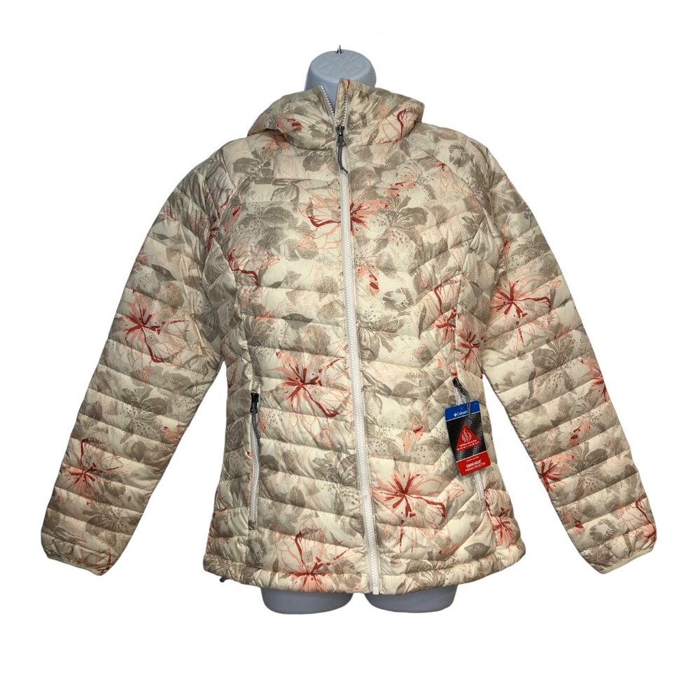 Columbia Women’sPowder Lite Jacket Floral Aurelian Print Omni-Heat, NWT, S
